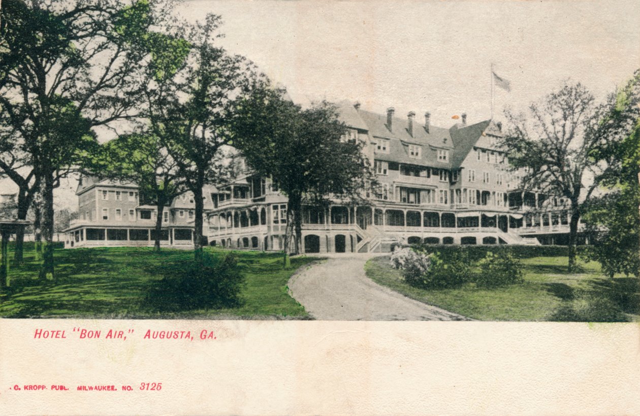 Otel Bon Air, Augusta, Georgia, c1910 by Unbekannt