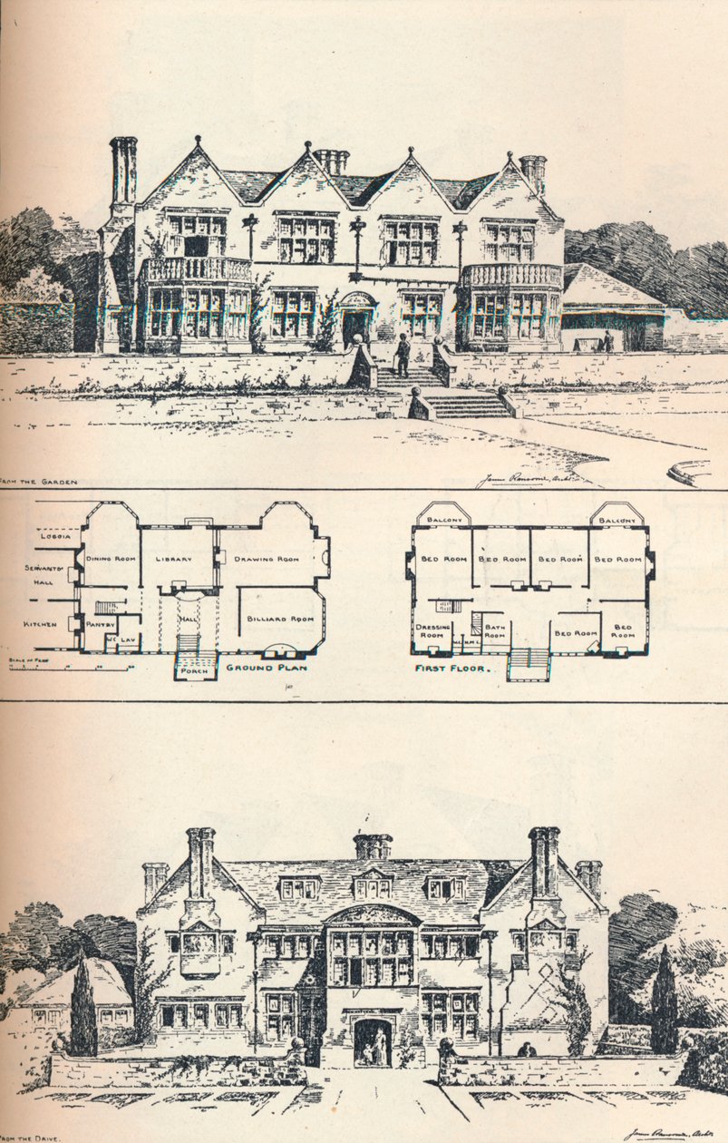 Houghton Grange, Huntingdon yakınlarında, c1897 by Unbekannt
