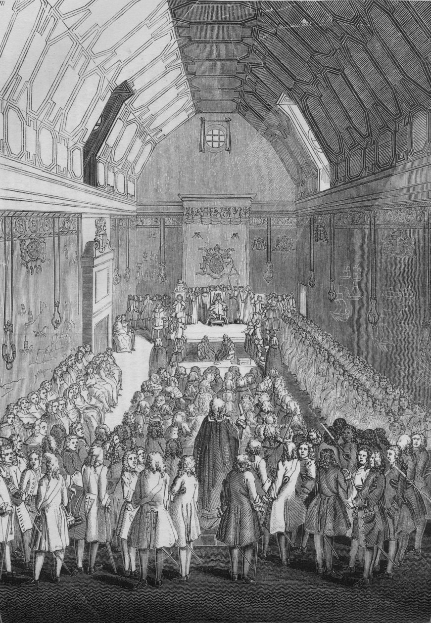 II. George döneminde Lordlar Kamarası, 1845 by Unbekannt