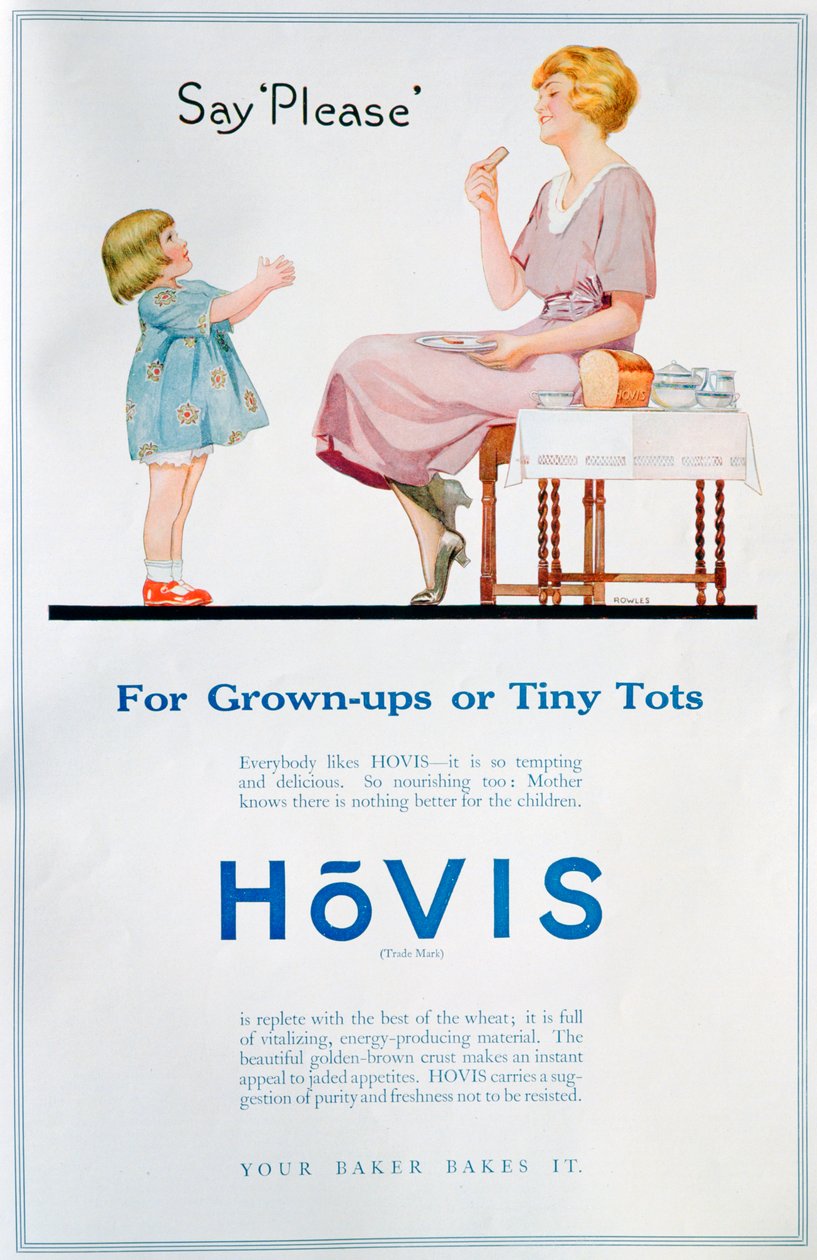 Hovis ekmek reklamı, 1921 by Unbekannt