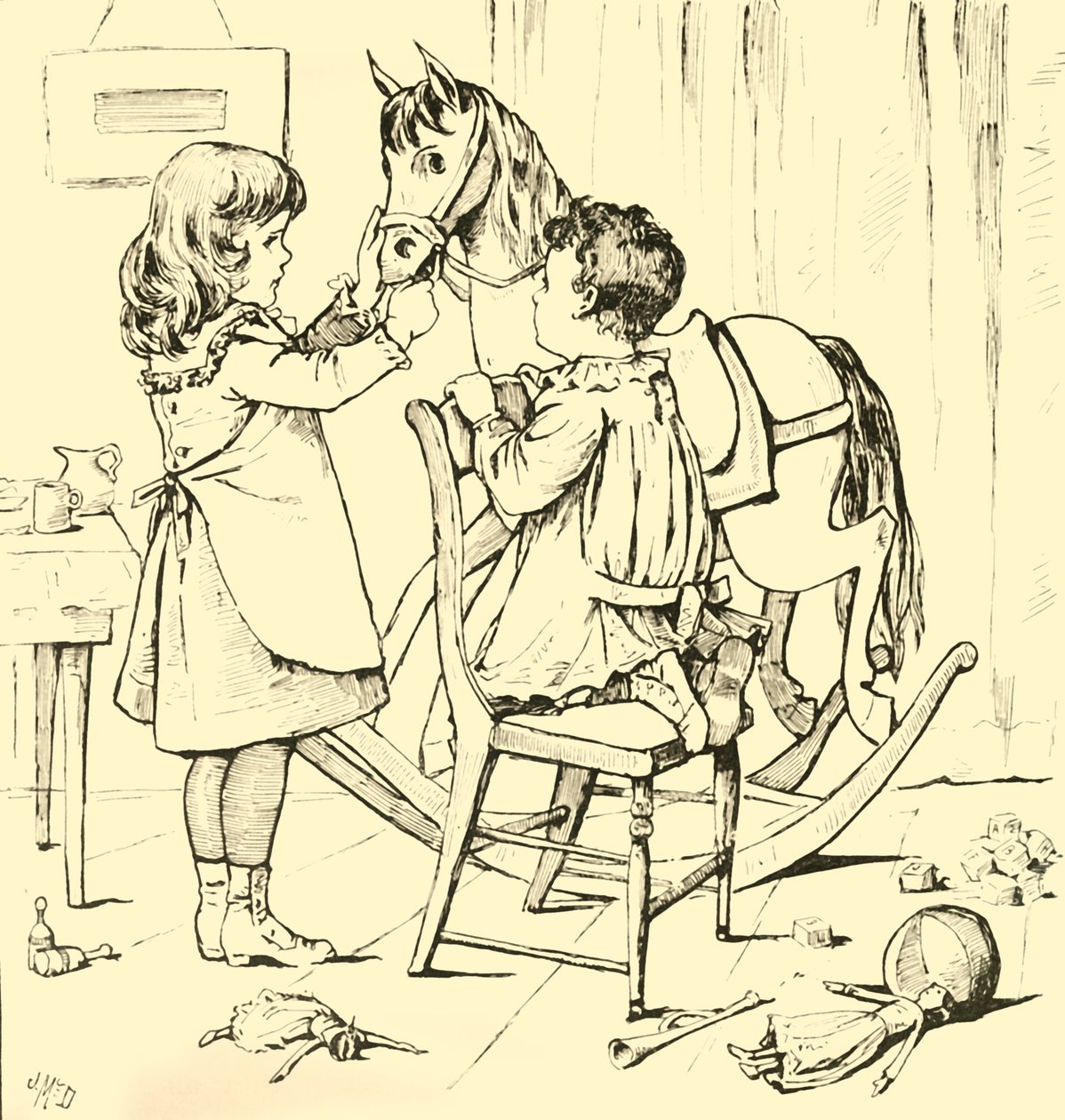Sallanan At Pastayı Nasıl Yedi, 1881. by Unbekannt