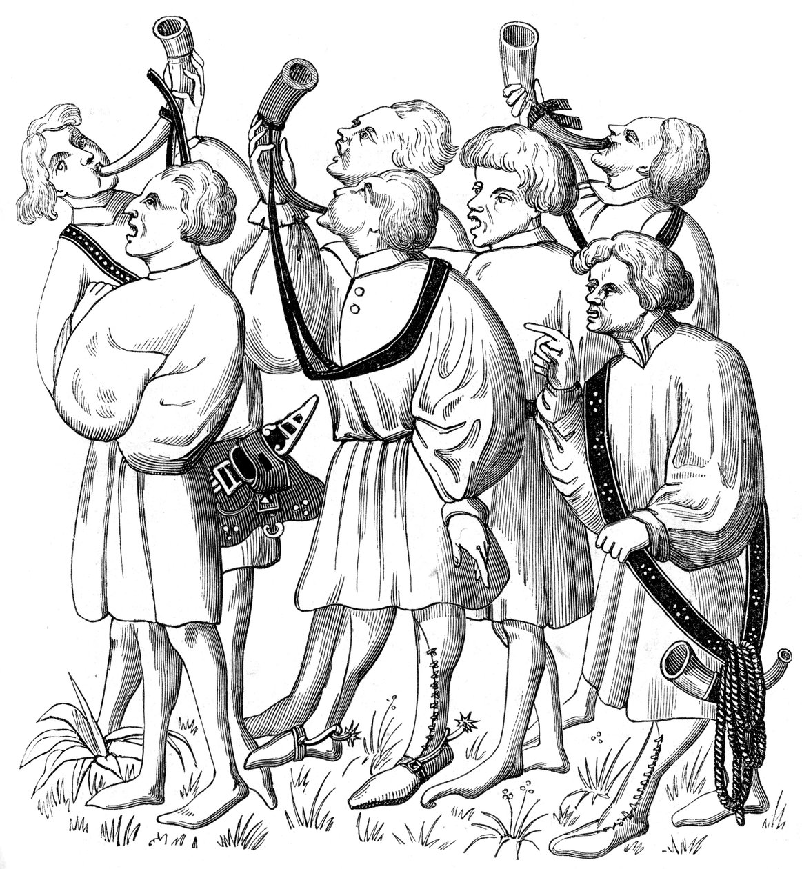 Nasıl bağırılır ve borular üflenir, 15. yüzyıl 1849 by Unbekannt