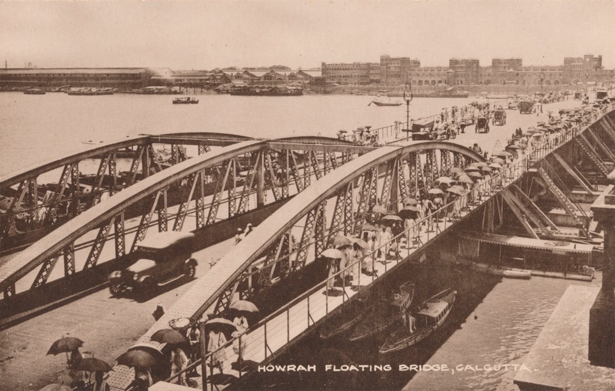 Howrah Yüzer Köprü, Kalküta, c1905 by Unbekannt