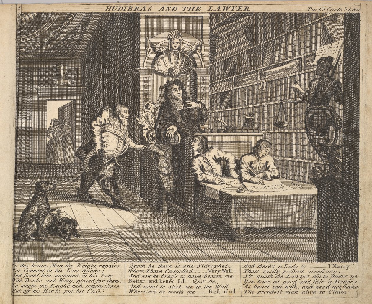 Hudibras ve Avukat Levha 12: Samuel Butlers