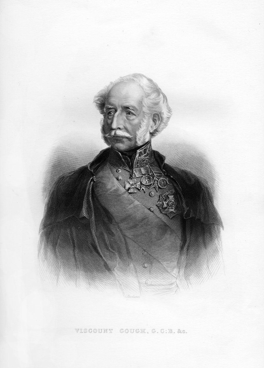 Hugh Gough, 1. Vikont Gough, İngiliz mareşal, 19. yüzyıl by Unbekannt