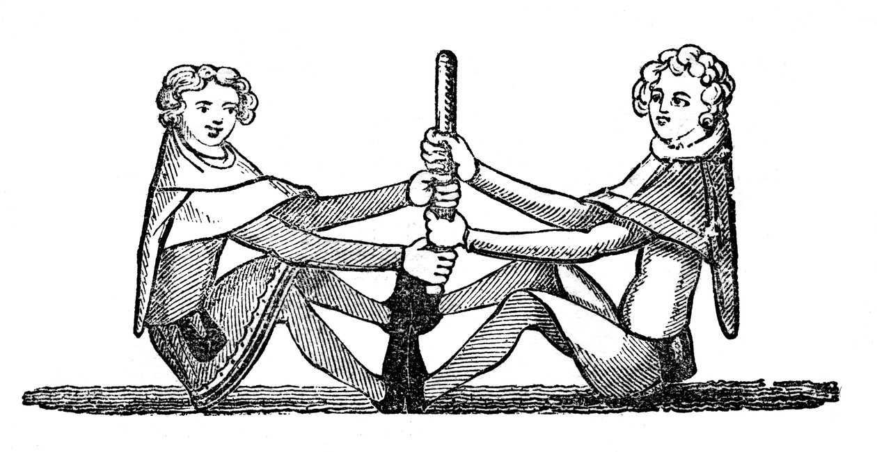 İnsan Quintain yarışması, 1833 by Unbekannt