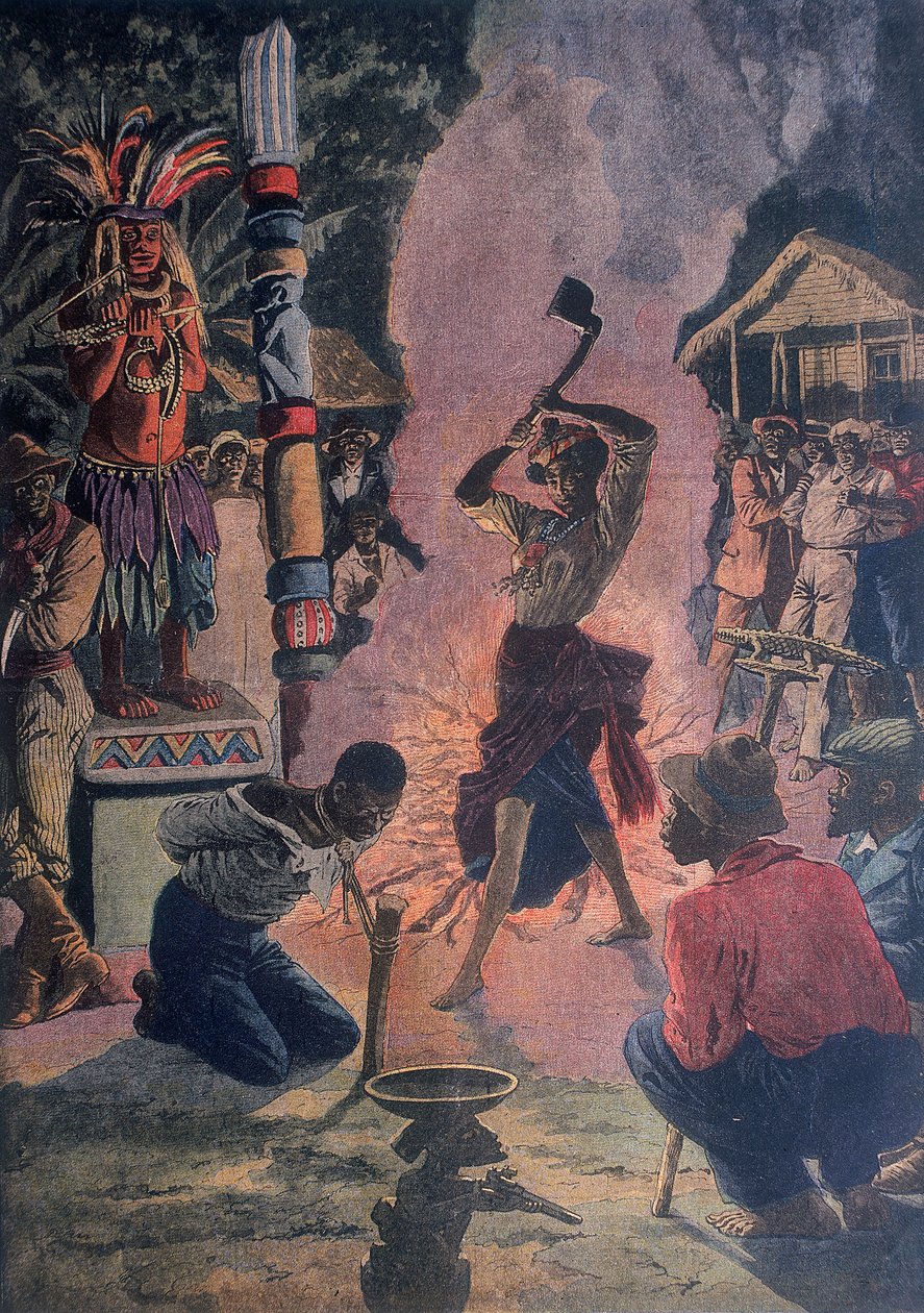 İnsan kurbanı, Lafayette, Louisiana, ABD, 1912 by Unbekannt