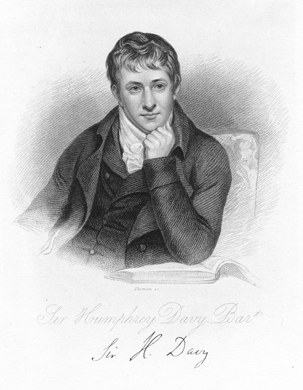 Humphry Davy, İngiliz kimyager, 1803, c1870 by Unbekannt