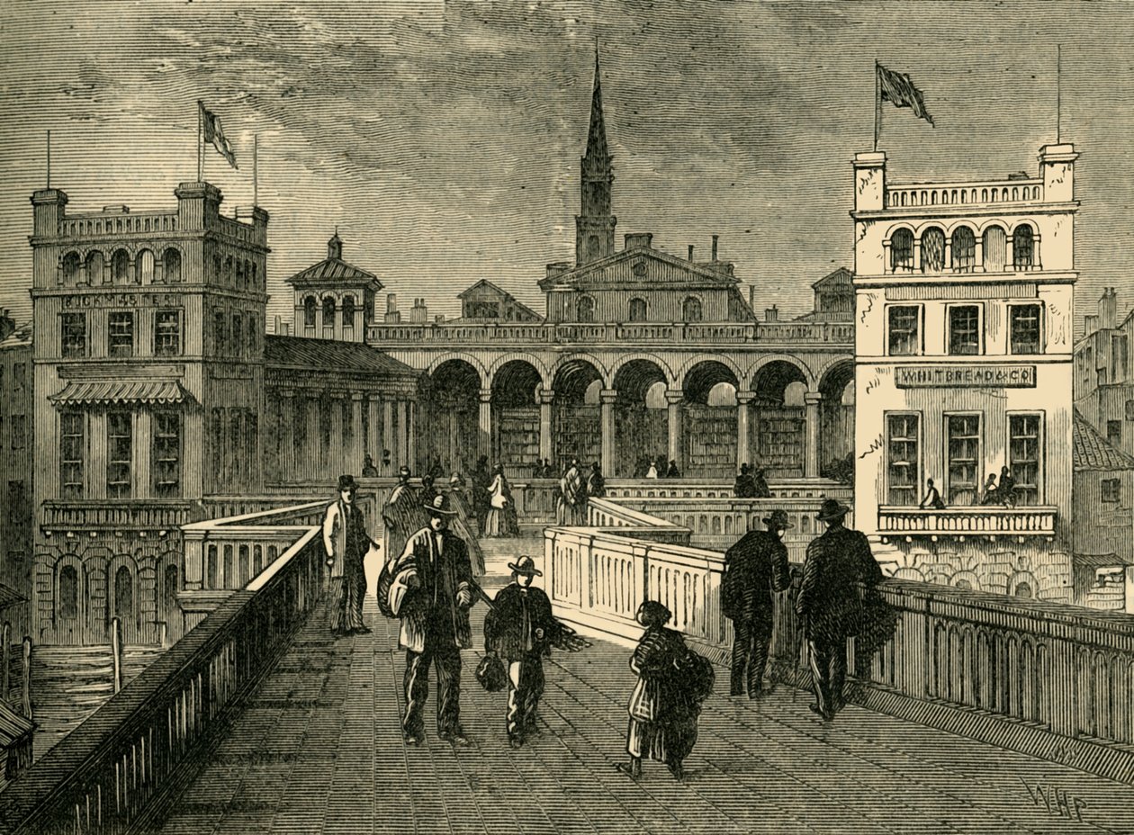 Hungerford Market, Köprüden, 1850, 1881. by Unbekannt
