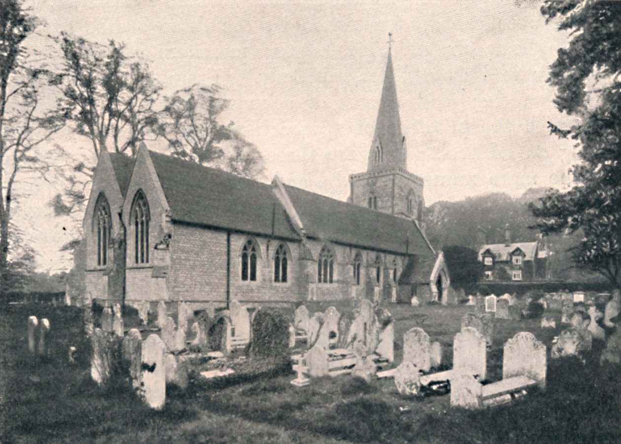 Hursley Kilisesi ve Papaz Evi, 1904 by Unbekannt