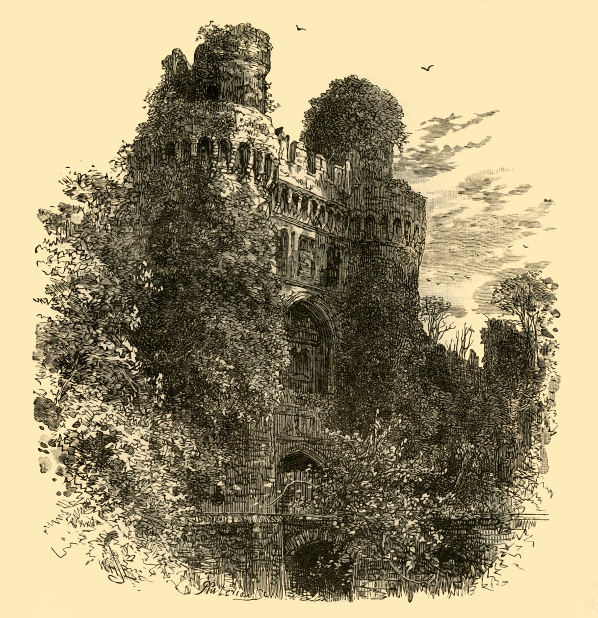 Herstmonceux Kalesi, 1898. by Unbekannt