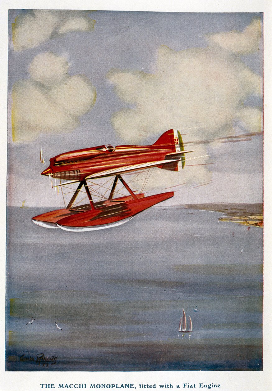 Macchi tek kanatlı deniz uçağı, Schneider Trophy, Eylül 1929 by Unbekannt