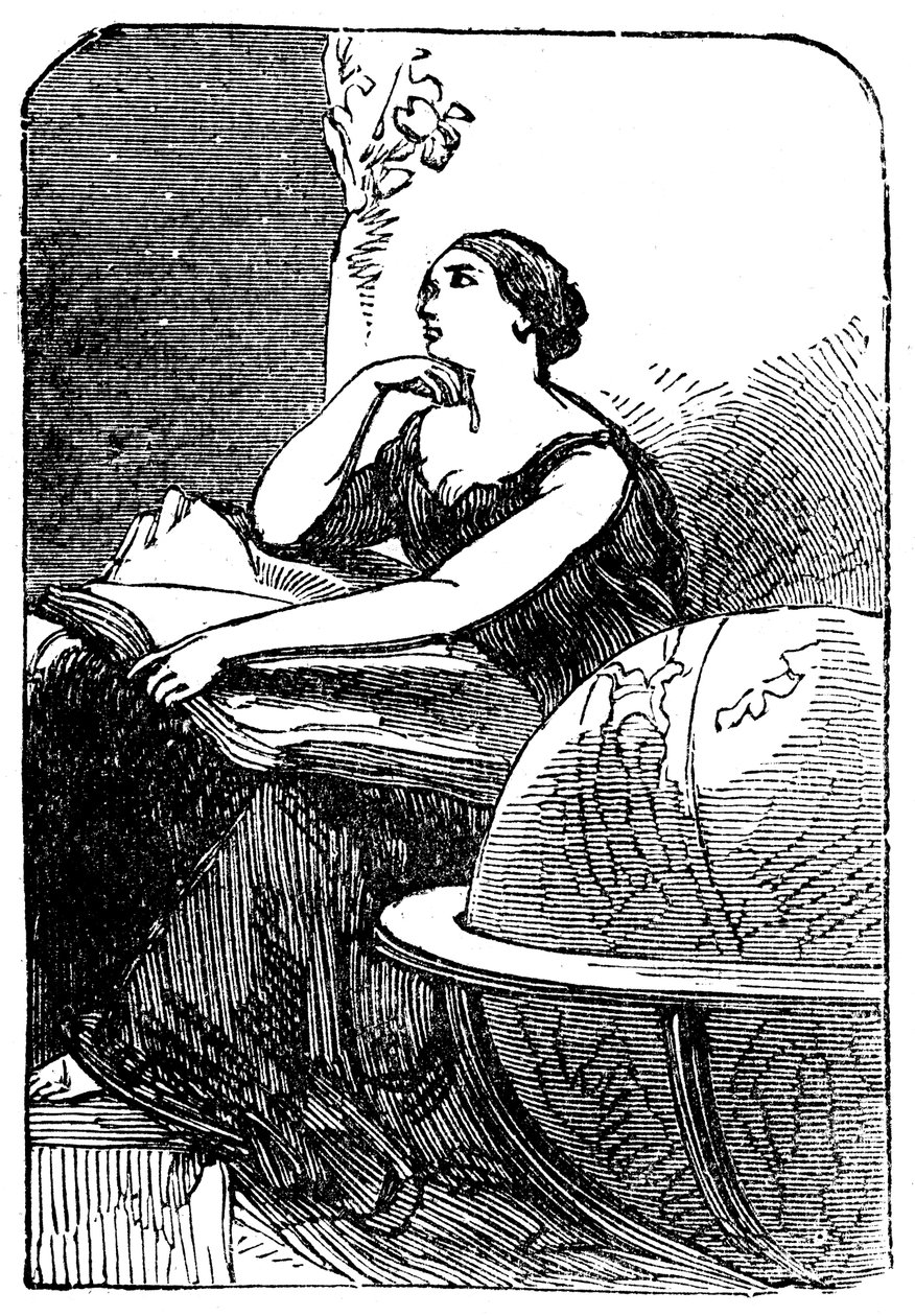 Hypatia c370-415, matematikçi ve neo-Platonik filozof, 19. yüzyıl ortası by Unbekannt