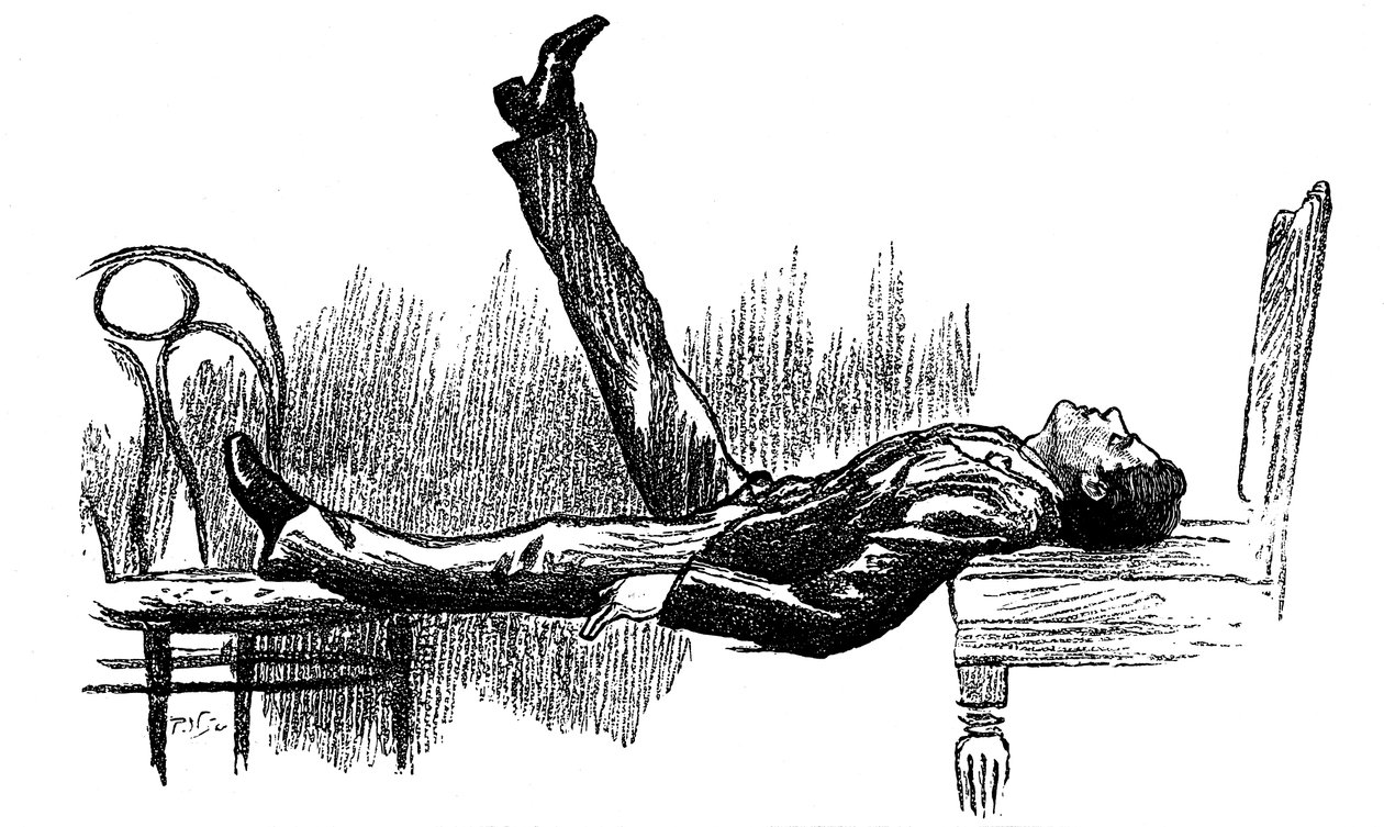 Bir katalepsi durumunda hipnotize edilmiş özne, 1891 by Unbekannt