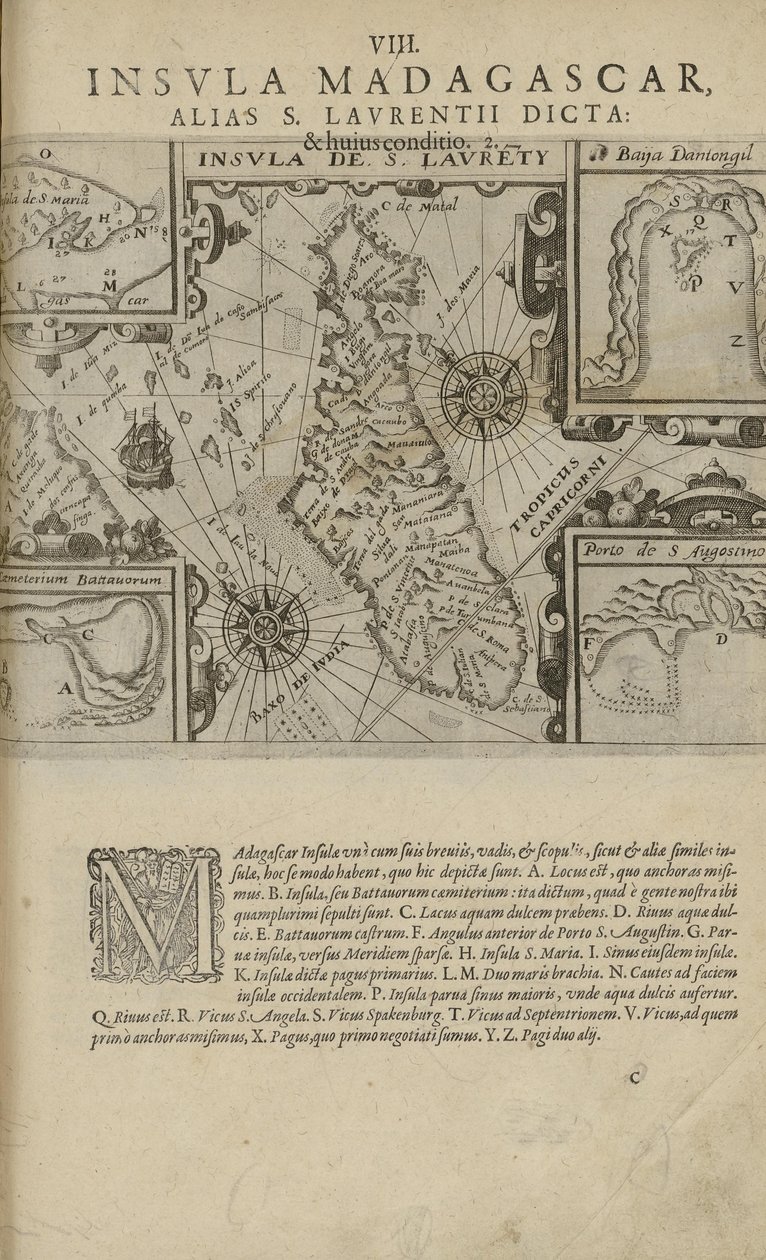 Yazarı bilinmeyen India Orientalis kitabından alınan ve Excudebat Matthaeus BeckerusFrancofurti tarafından yayınlanan çizim, 1598-1628 (de, 1601) by Unbekannt
