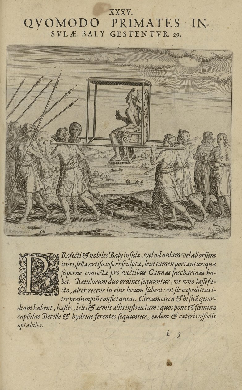 Bilinmeyen yazar tarafından Hindistan Orientalis kitabından alınan ve Excudebat Matthaeus Beckerus tarafından yayınlanan illüstrasyon by Unbekannt