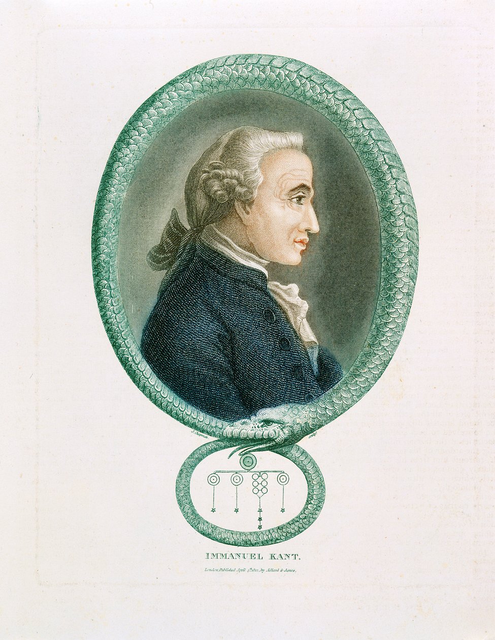 Immanuel Kant, Alman filozof, 1812 by Unbekannt