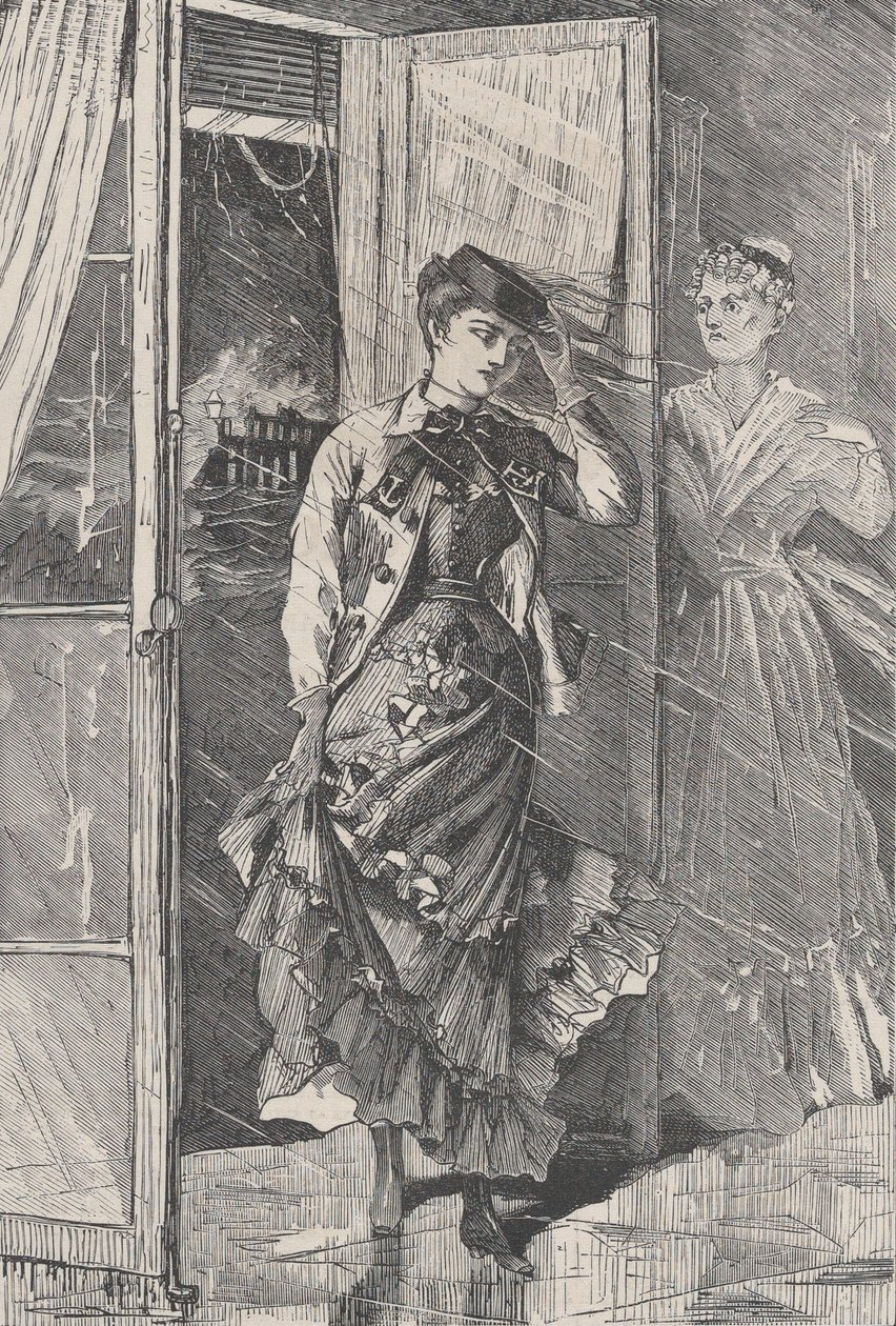 Bir Rüzgar, Yağmur ve Sprey Fırtınası Geldi - ve Portia The Galaxy, An Illustrated ..., Aralık 1869. by Unbekannt
