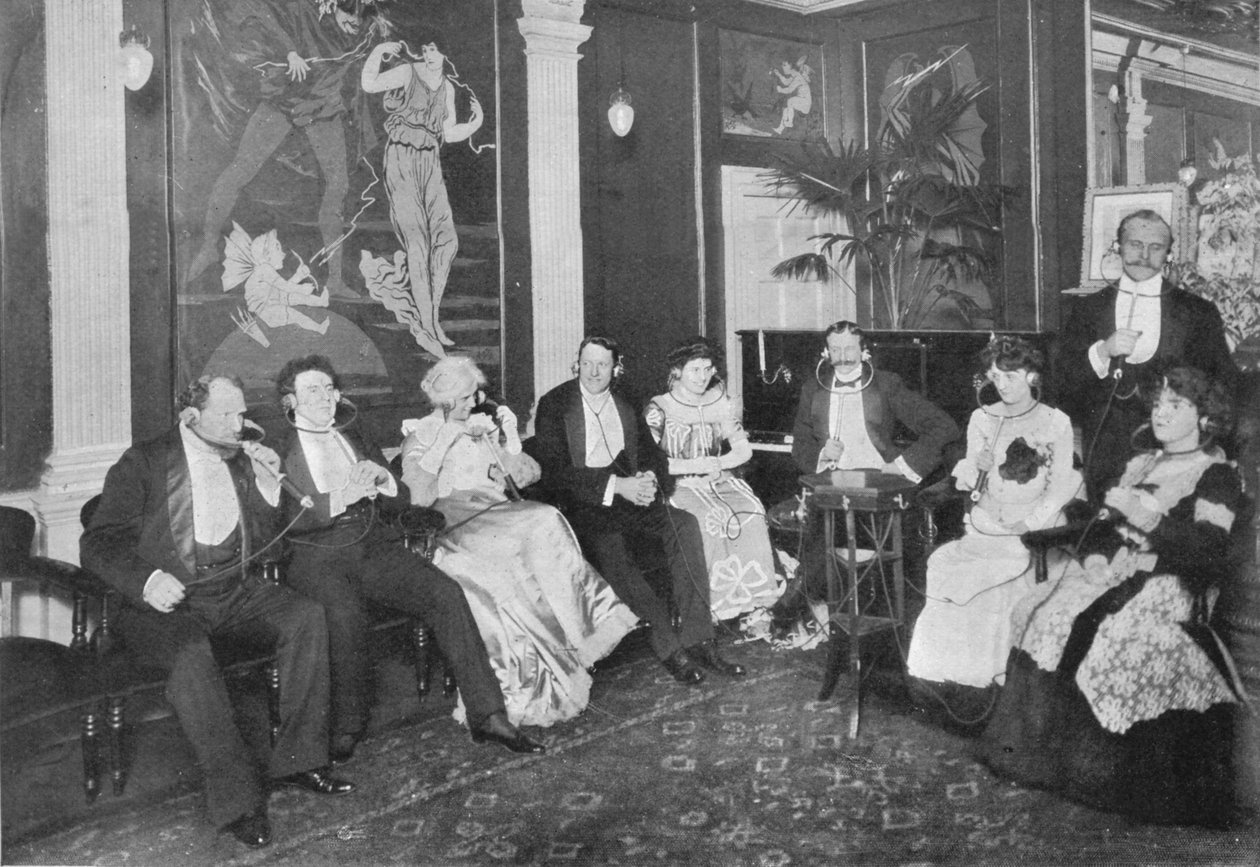 Elektrofon Salonunda, Gerrard Caddesi, Londra, c1903 1903 by Unbekannt