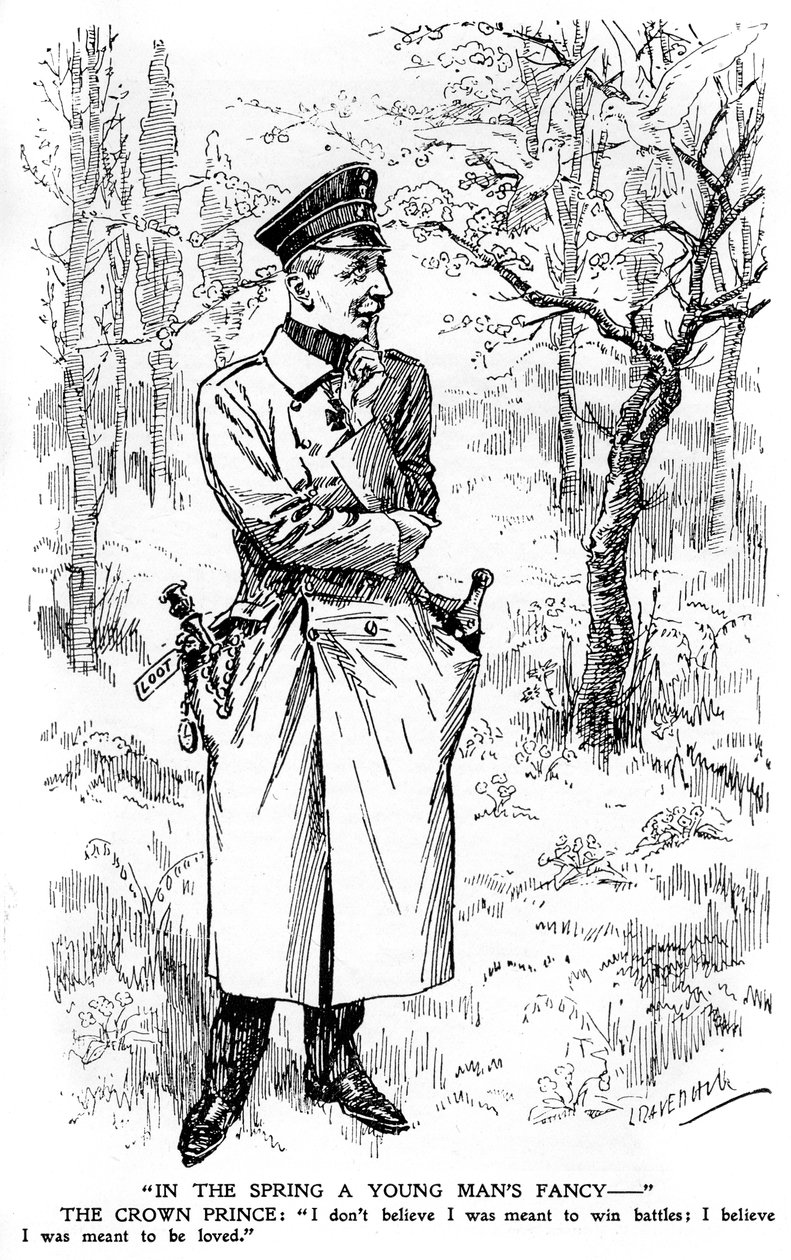 İlkbaharda Bir Genç Adamın Süslü..., Birinci Dünya Savaşı, 1920 by Unbekannt