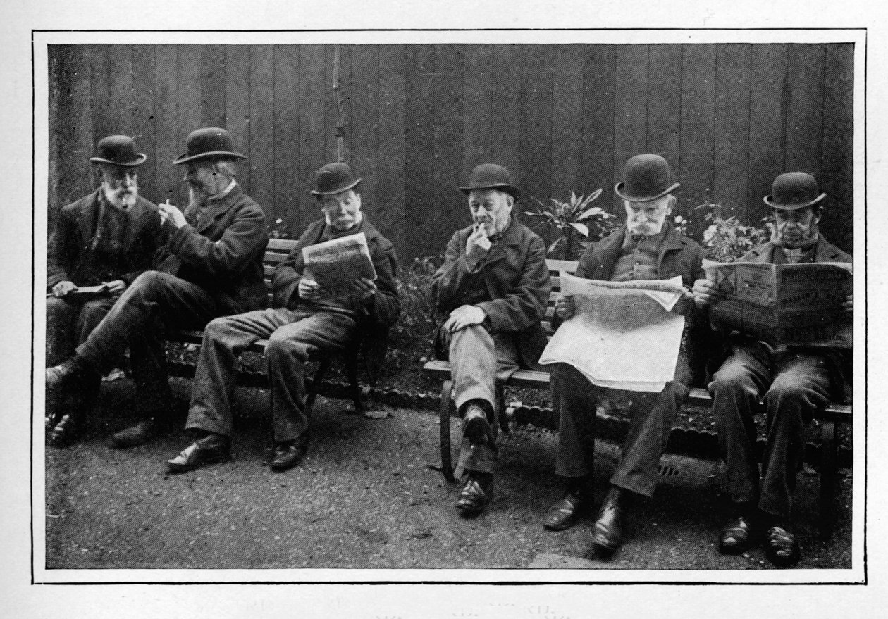 Havalandırma bahçesinde, St Marylebone Workhouse, Luxborough Street, Londra, c1901 1903 by Unbekannt