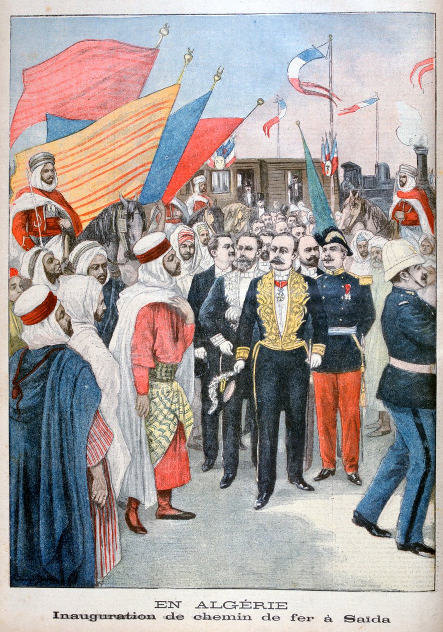 Demiryolunun açılışı, Saida, Cezayir, 1900 by Unbekannt