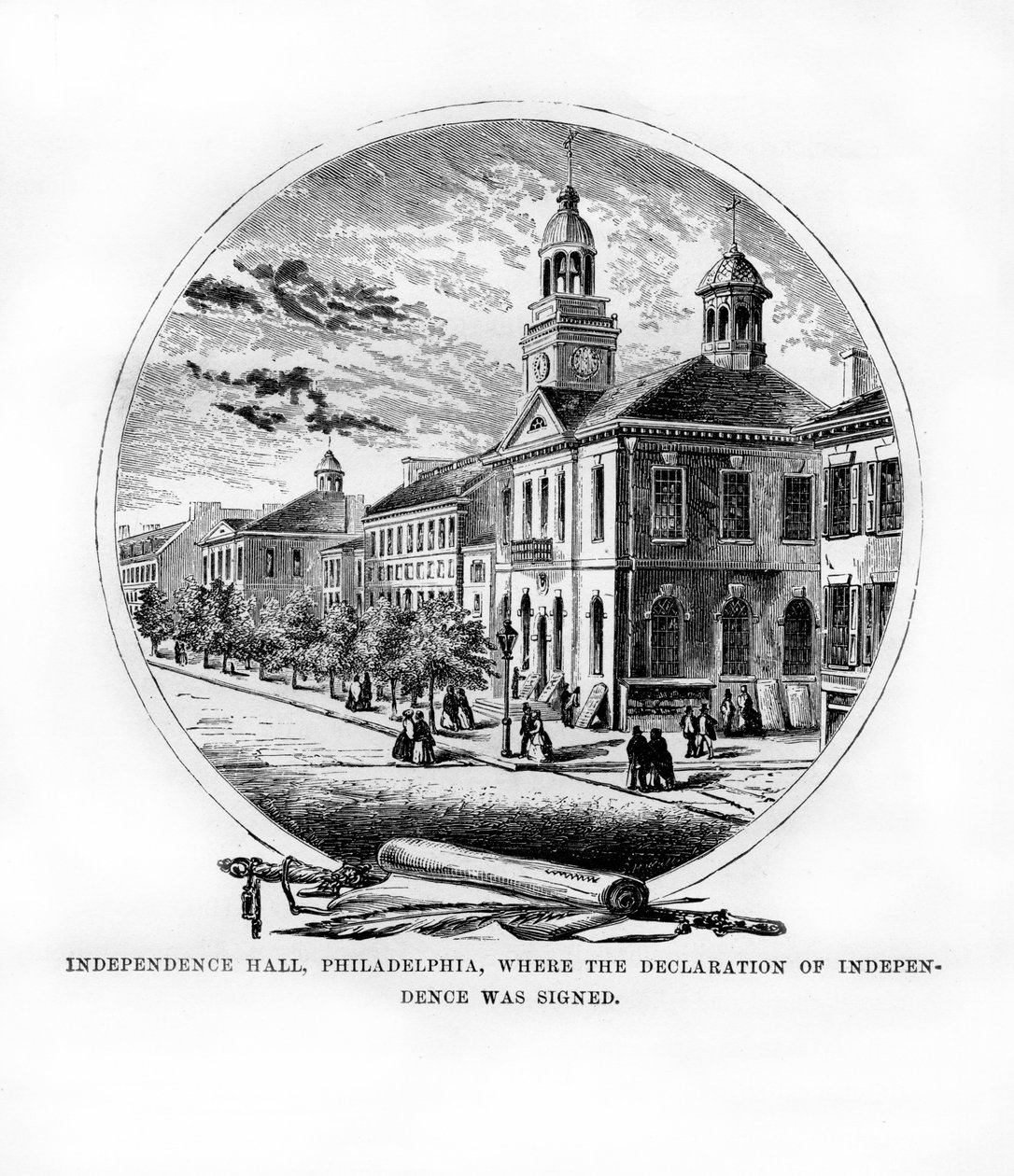 Independence Hall, Philadelphia, Pensilvanya, ABD, 1872 by Unbekannt