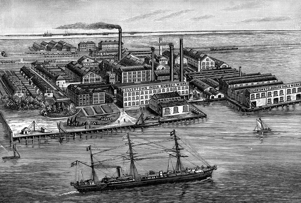 India Rubber, Gutta Percha & Telegraph Works Company fabrikası, Silvertown, Londra, 1887 by Unbekannt