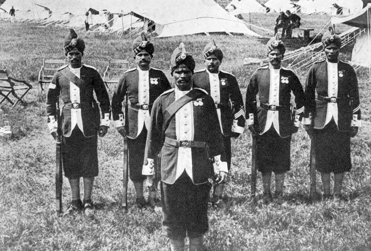 Önde Hint birlikleri, Birinci Dünya Savaşı, 1914-1918, c1920 by Unbekannt