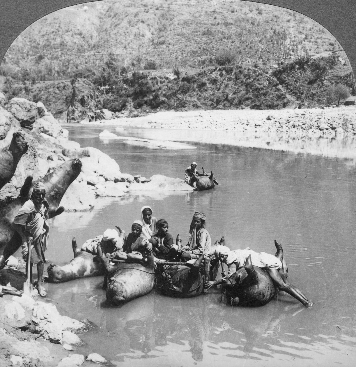Sutlej Nehri, Pencap, Hindistan, c1900