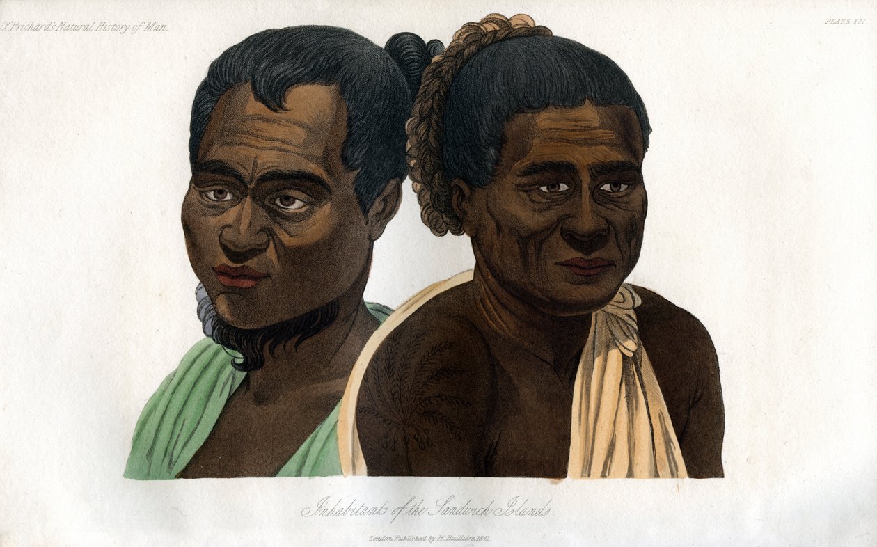 Sandviç Adaları sakinleri, 1848 by Unbekannt