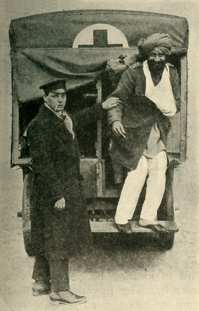 Yaralı Hintli asker, Birinci Dünya Savaşı, 1914, c1920. by Unbekannt