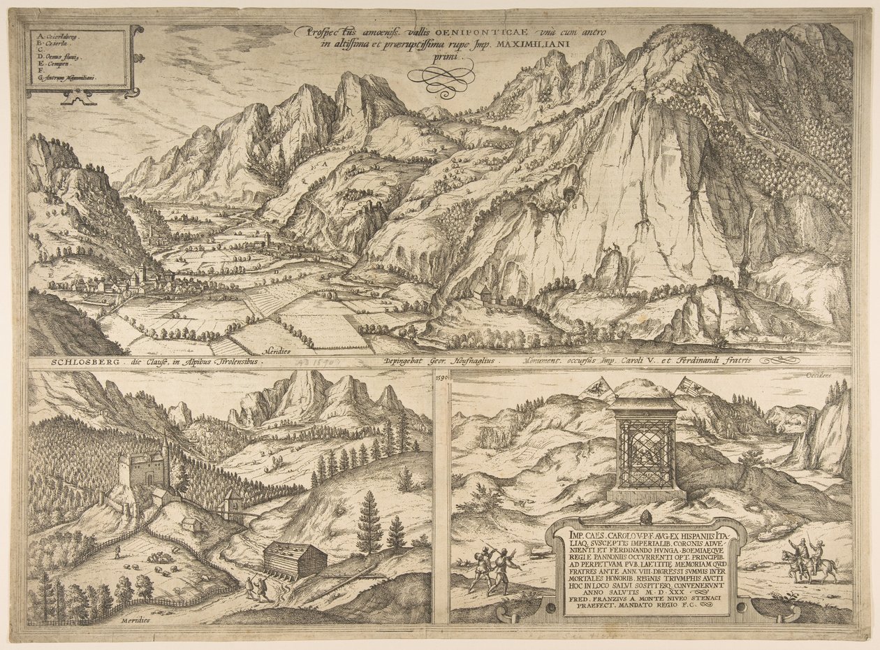 Dünya Şehirleri serisinden Innsbruck, cilt. V, plaka 59, 1590 by Unbekannt