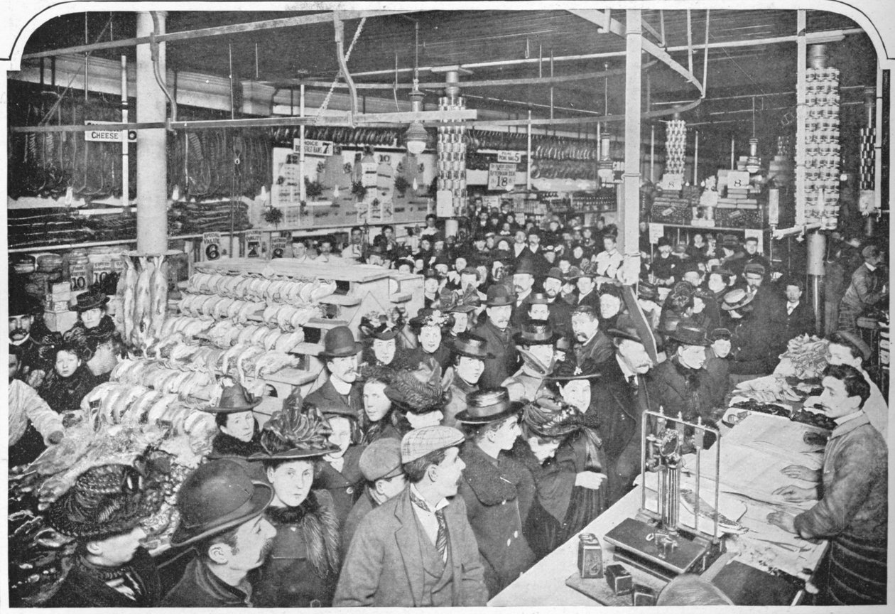 Büyük bir erzak deposunun içinde, Hammersmith, Londra, 1901 1903 by Unbekannt