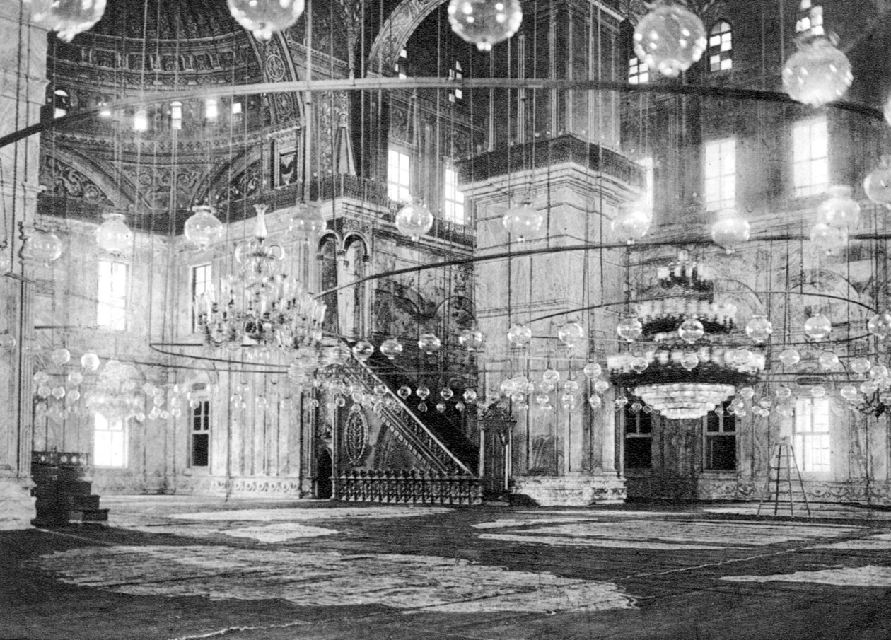Selahaddin Kalesi'ndeki Muhammed Ali Camii'nin içinde, Kahire, Mısır, 1920'ler by Unbekannt