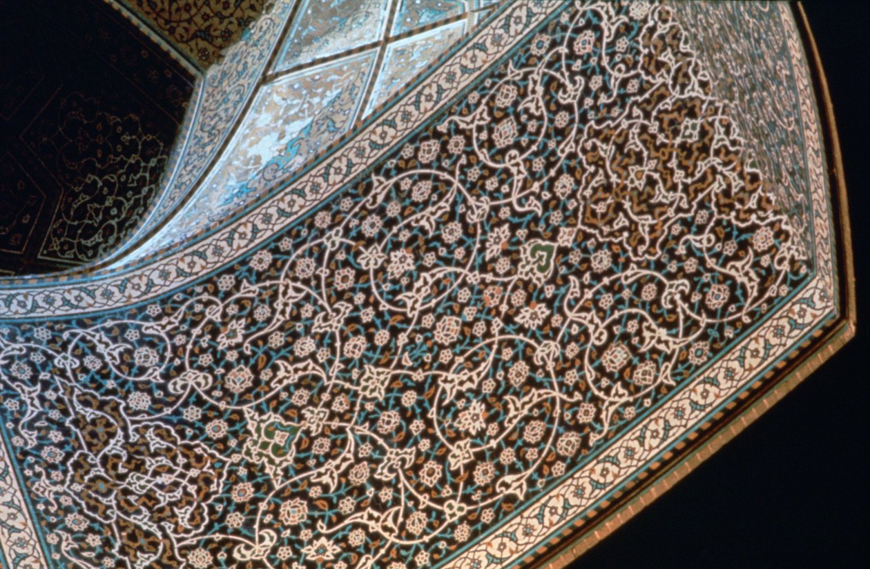 Bir kemerin içi, Şeyh Lutfullah Camii, İsfahan, Pers, c1615 by Unbekannt
