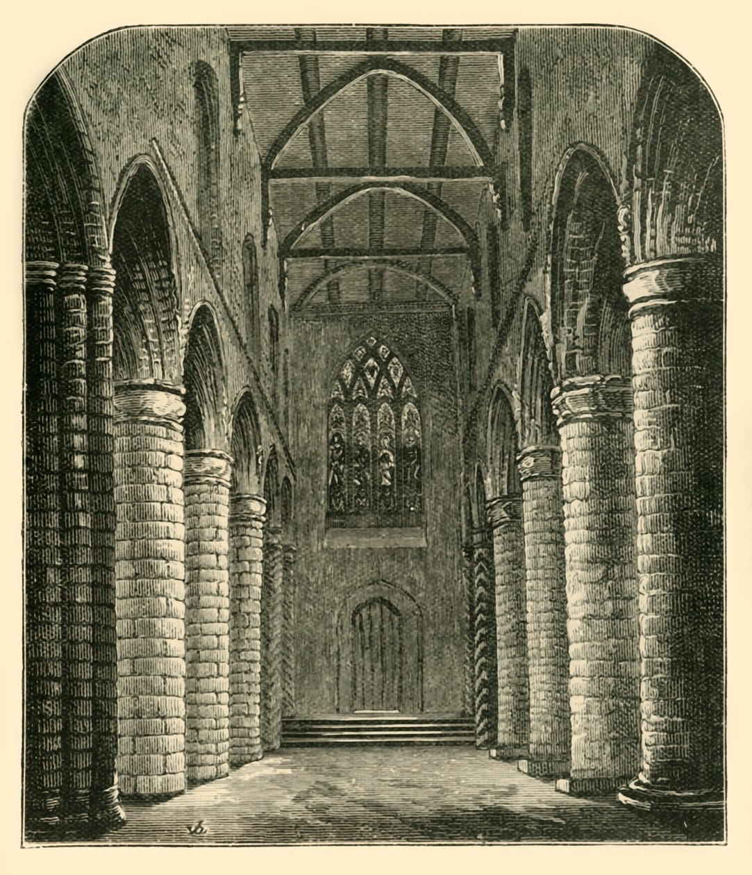 Manastır Nefinin İçi, Batıya Bakmak, 1898. by Unbekannt