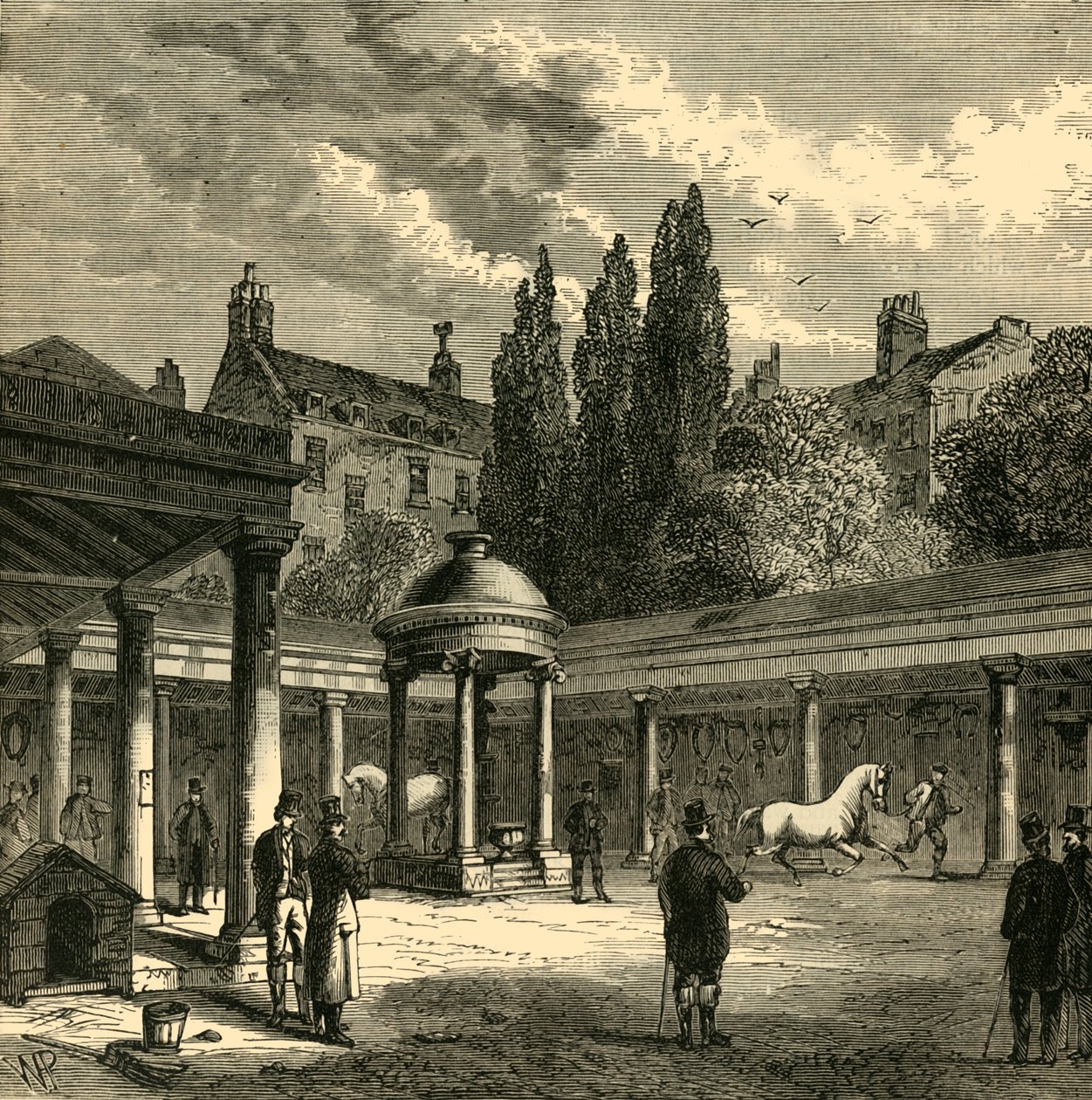 Eski Tattersalls Avlusu'nun İçi, c1876. by Unbekannt