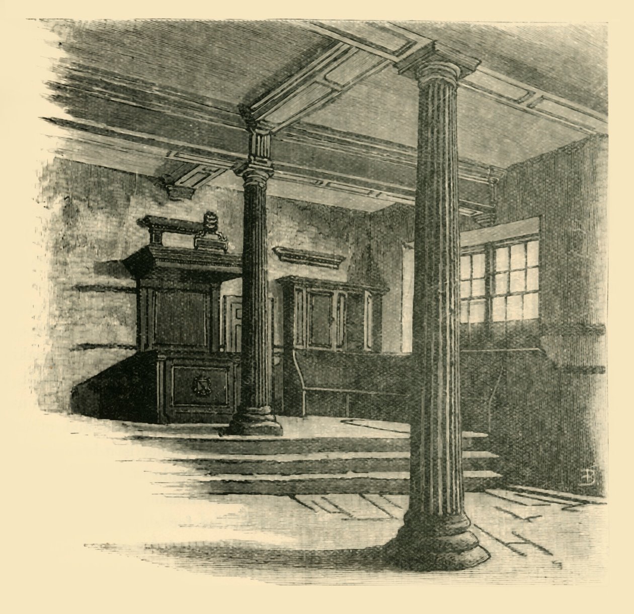Gramer Okulu'nun içi, 1898. by Unbekannt