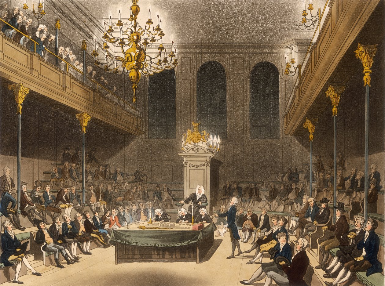Avam Kamarası İçişleri, Westminster, Londra, 1809 by Unbekannt