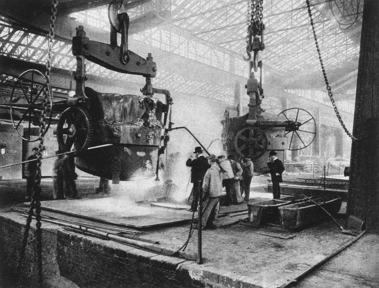 İç görünüm, Krupp işleri, Essen, Ruhr, Almanya, I. Dünya Savaşı, 1917 by Unbekannt