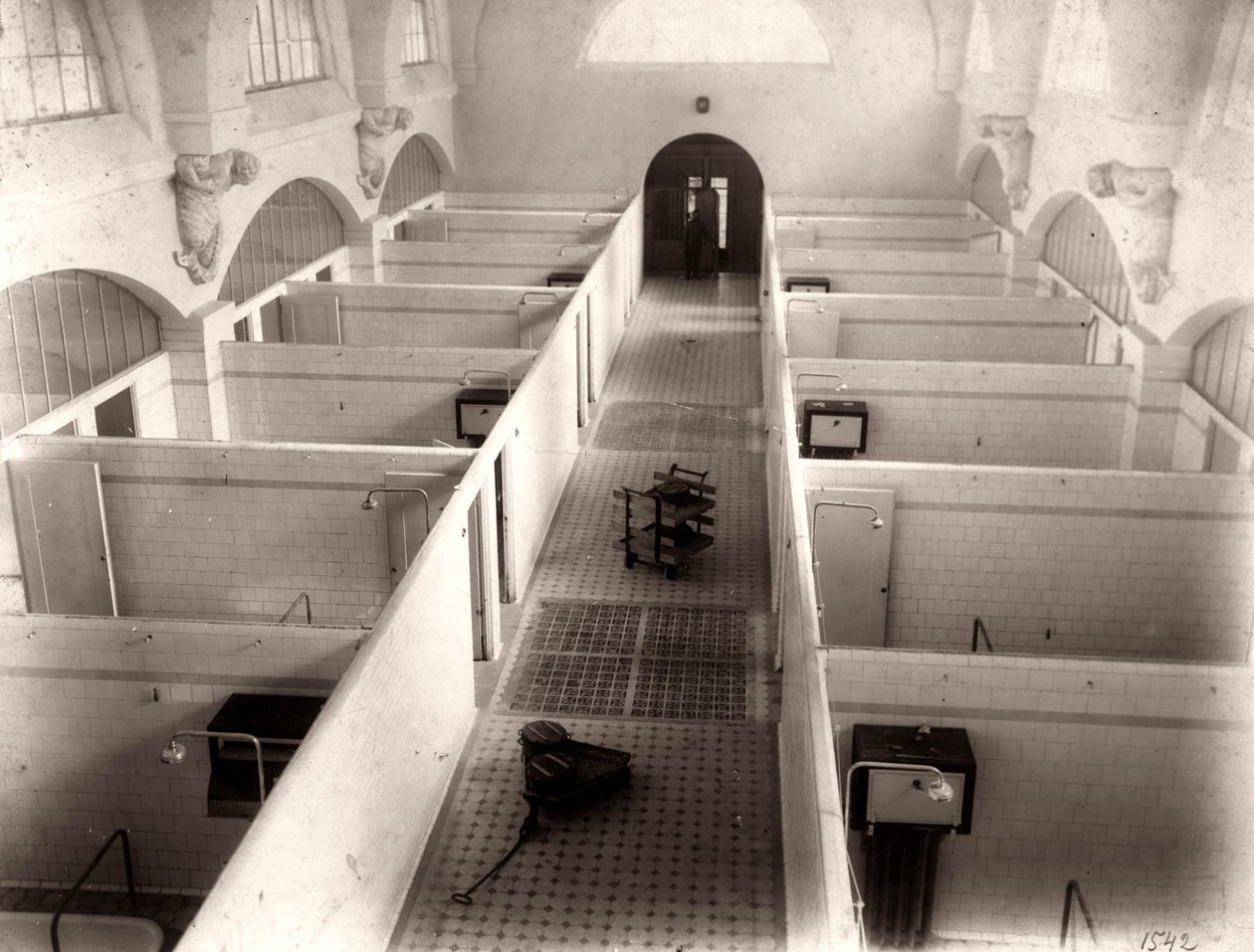 Balneoterapi Kliniğinin iç görünümü, Mineralnye Vody, Rusya, 1910