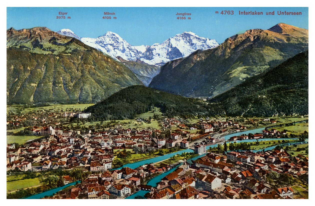 Interlaken, İsviçre, 20. yüzyıl by Unbekannt