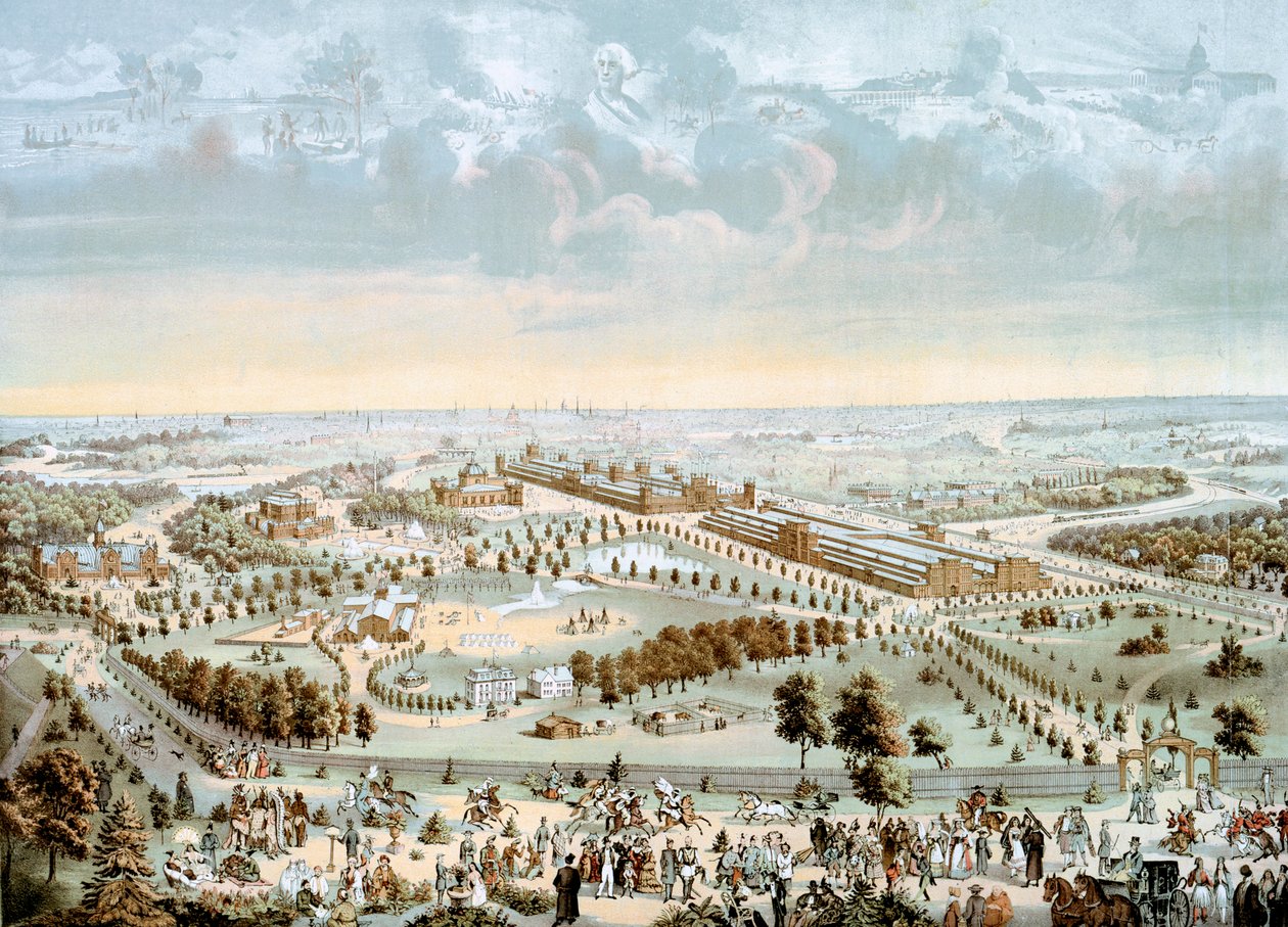 1876 Uluslararası Fuarı Philadelphia, Pennslvania, ABD, 1876'da düzenlendi by Unbekannt