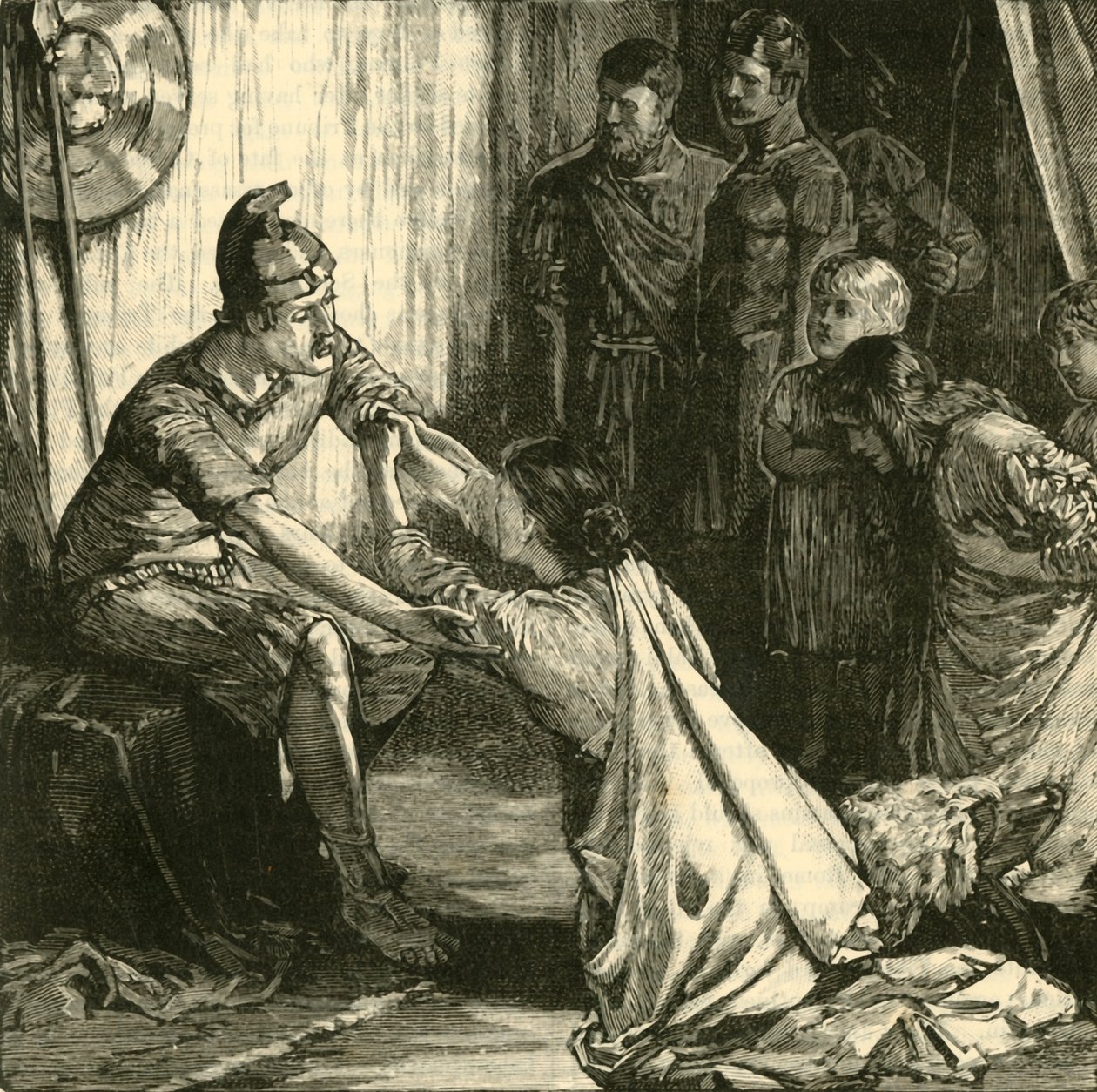 Coriolanus ile Karısı ve Annesi Arasındaki Röportaj, 1890. by Unbekannt