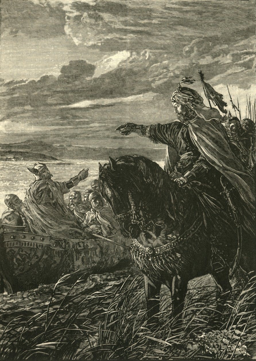 John Zimisces ve Sviatoslaf Arasındaki Röportaj, MS 969, 1890. by Unbekannt
