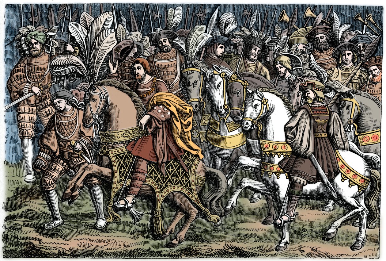 Francis I ve Henry VIII arasındaki röportaj, Field of the Cloth of Gold, 1520, 1870. by Unbekannt