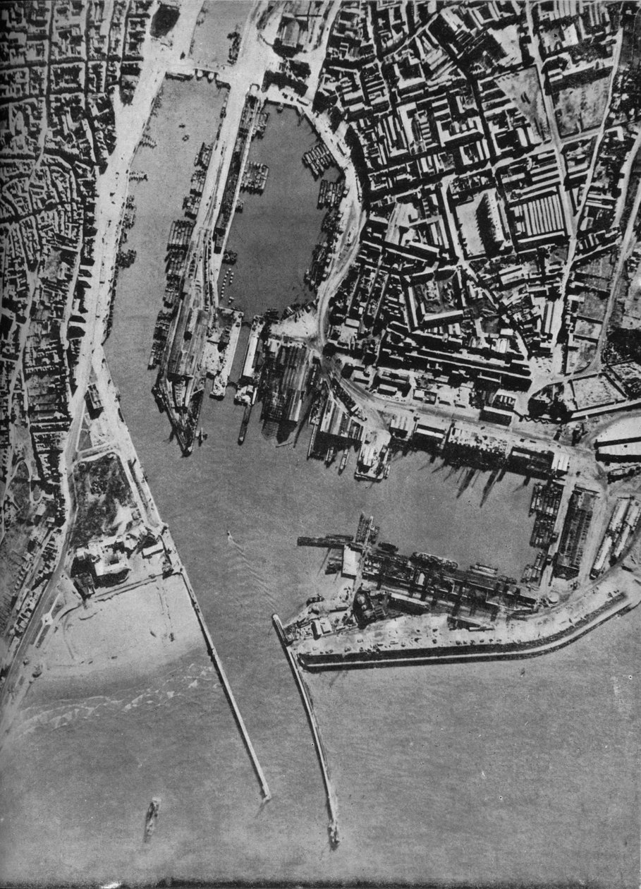 İstila mavnaları Boulogne limanında toplandı, Fransa, 1940 1943. by Unbekannt