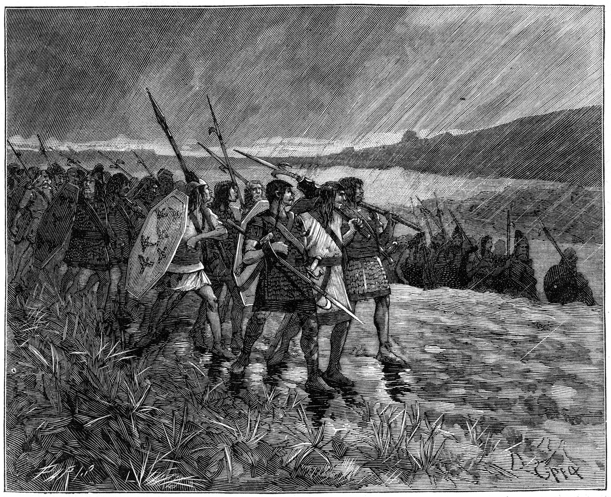 Alanların veya Vizigotların istilası, Galya, 5. yüzyılın başları 1882-1884 by Unbekannt