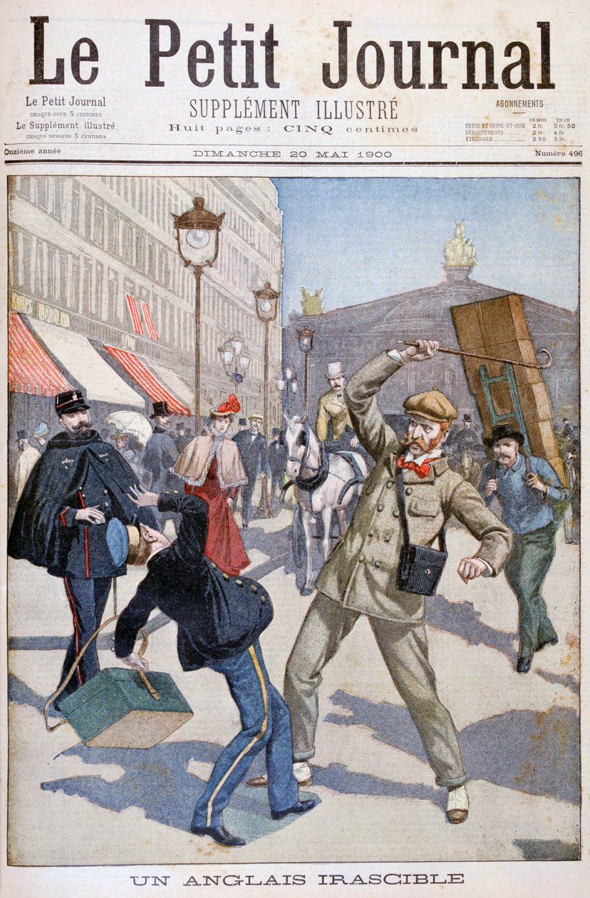 Hırçın İngiliz turist, Paris, 1900 by Unbekannt